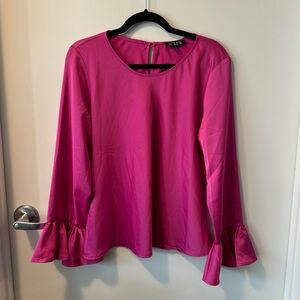 J. Crew Winter Garden Top in Soft Azalea Pink